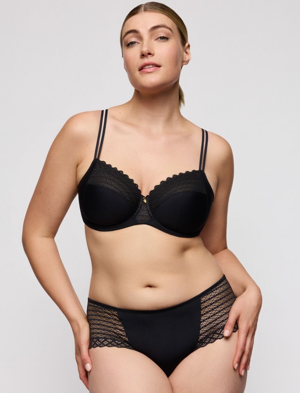 Primadonna Twist Twist Side Full Cup Bra Charcoal