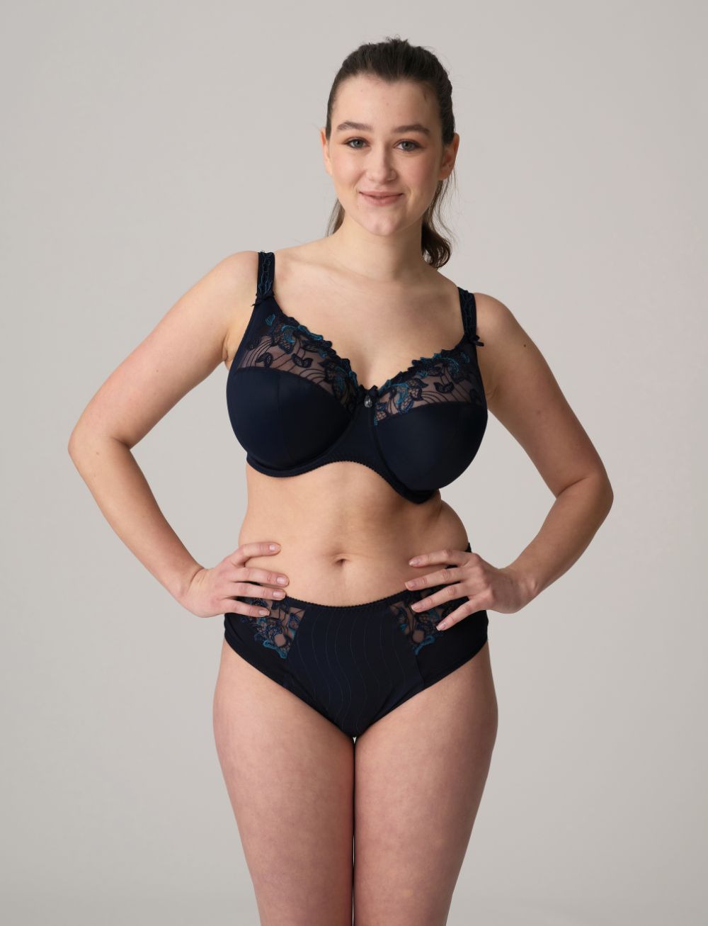 Primadonna Deauville Full Cup Plain Bra Velvet Blue
