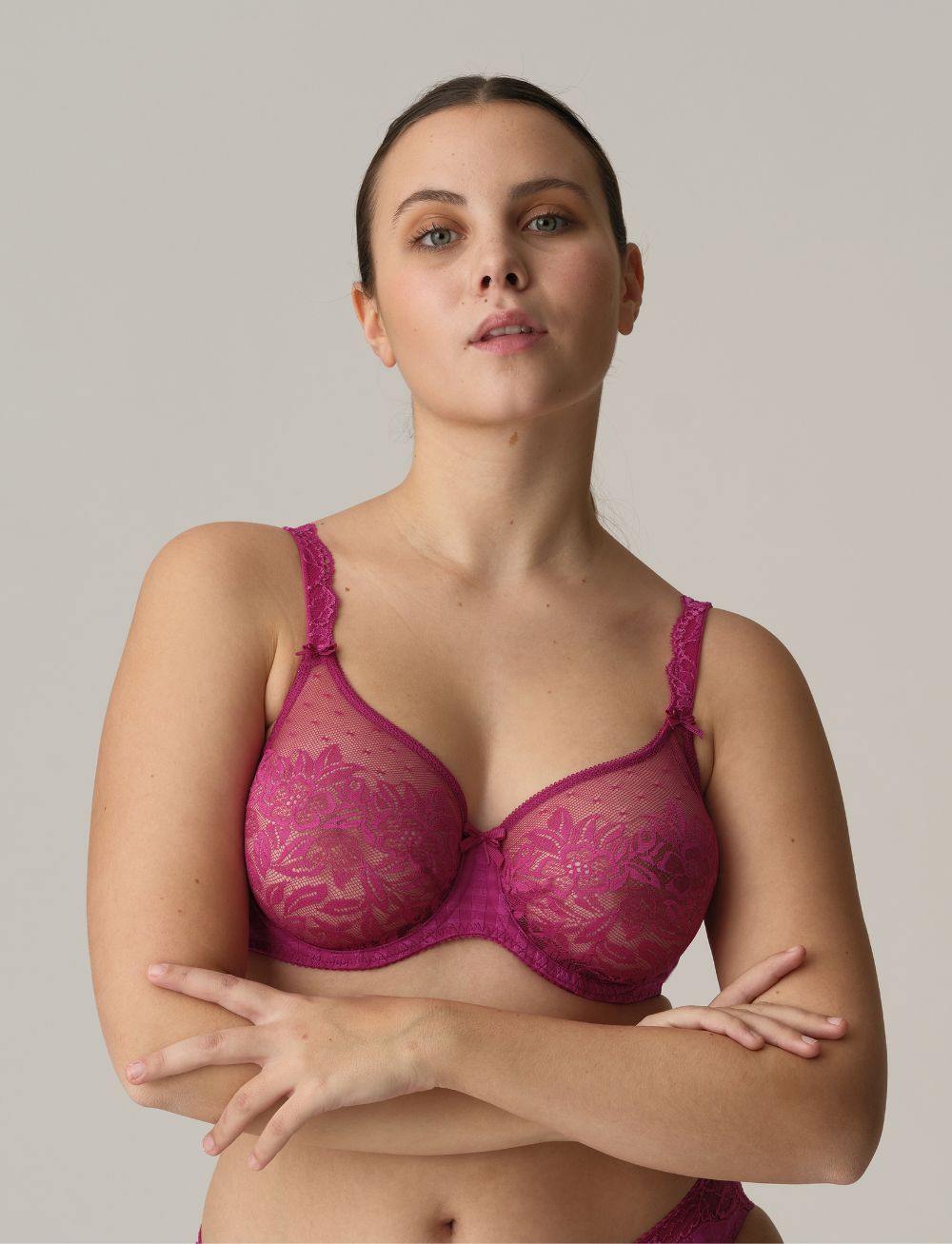Primadonna Madison Non Padded Full Cup Seamless Bra Fuchsia Fiesta