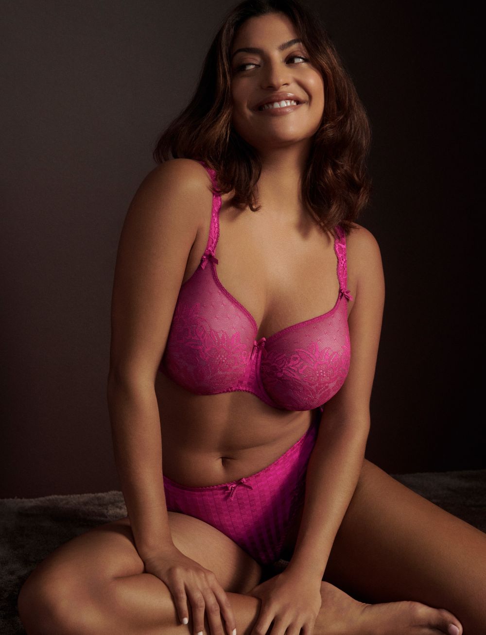 Primadonna Madison Non Padded Full Cup Seamless Bra Fuchsia Fiesta