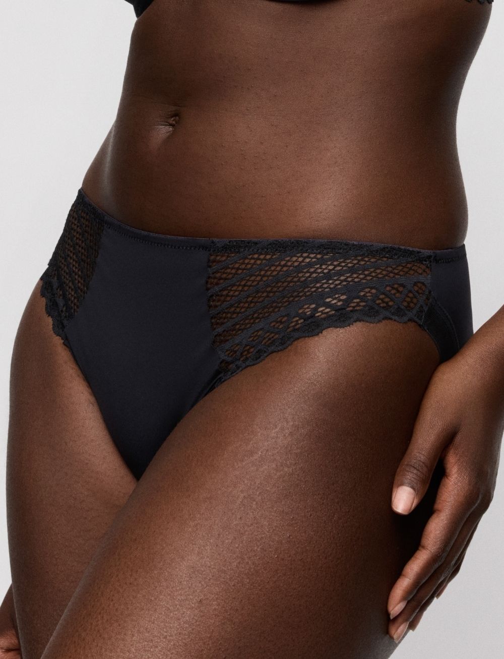 Primadonna Twist Twist Side Rio Briefs Charcoal