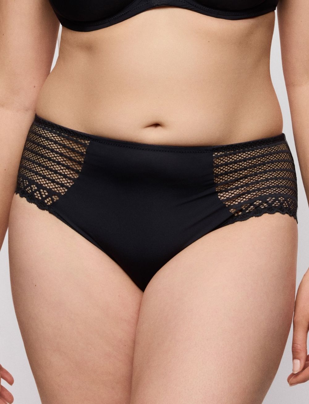 Primadonna Twist Twist Side Full Briefs Charcoal
