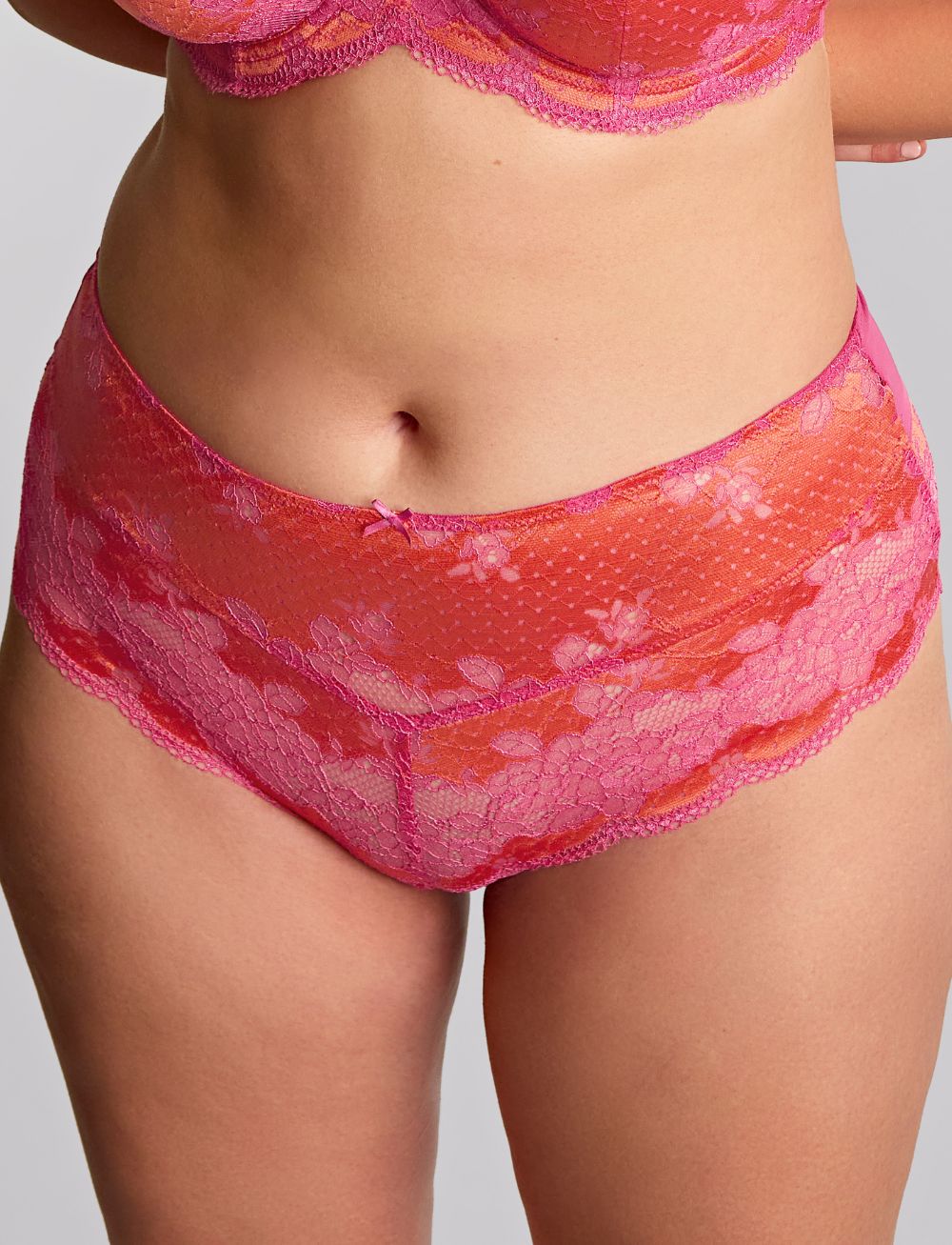 Panache Clara Deep Brief Pink Papaya