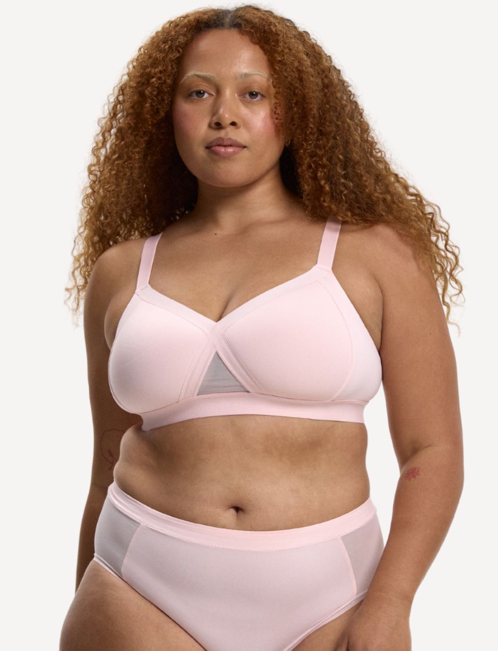 Nala Padded Support Wirefree Bralette Strawberries & Cream