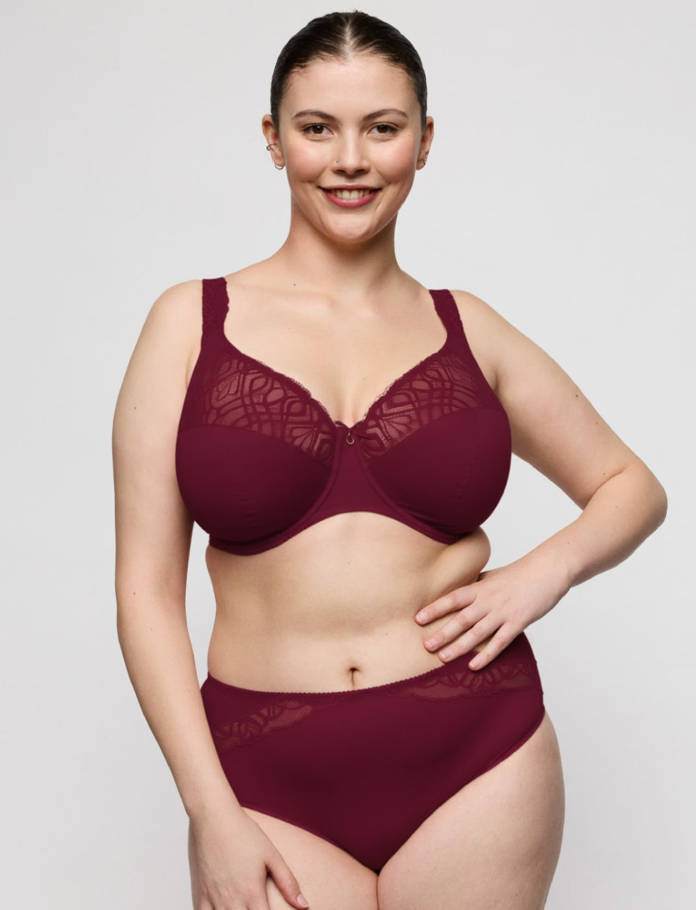 Primadonna Salerno Full Cup Bra (AU H-K Cup) Evening Red