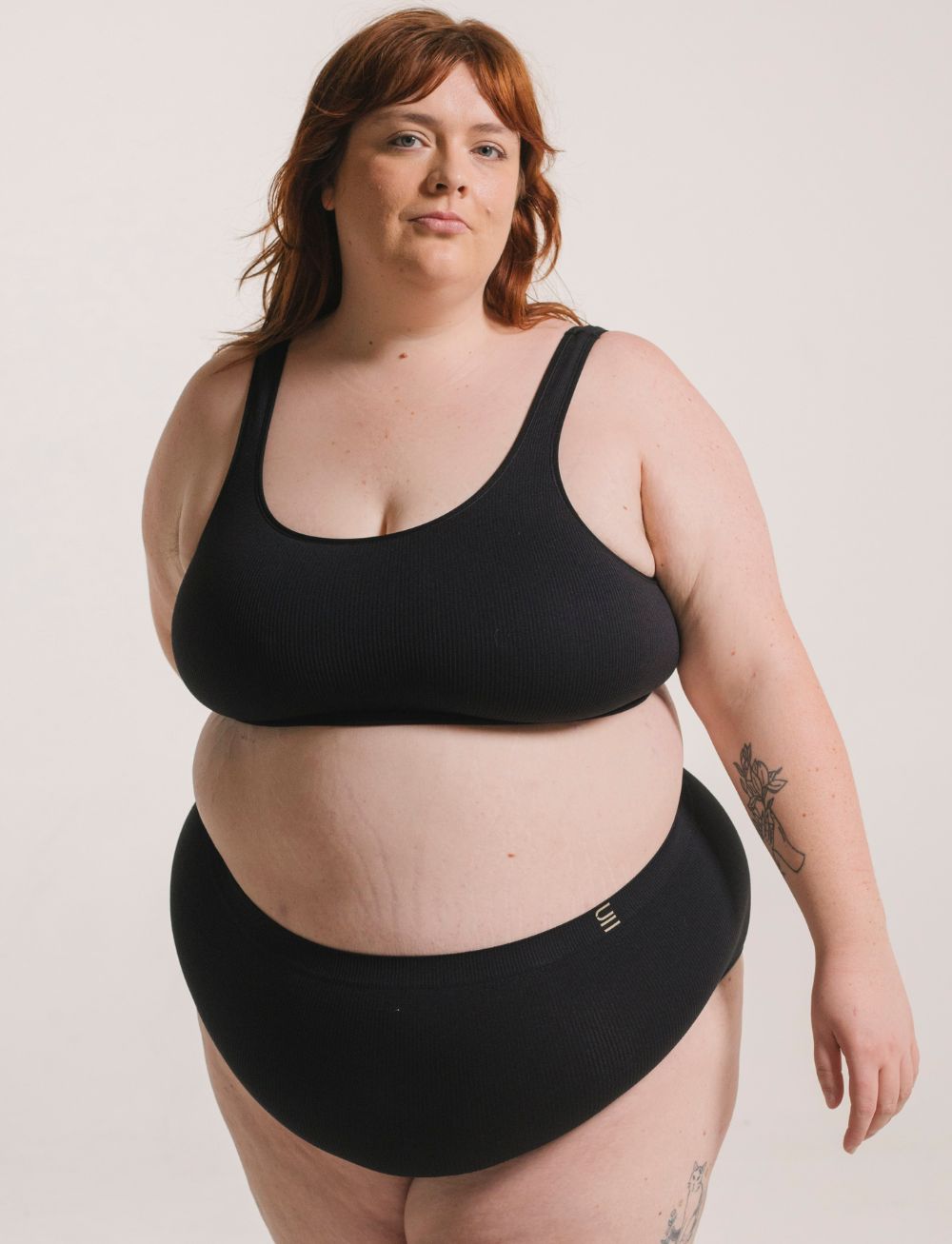 Underwear for Humanity Recycled Bra Crop D+ Black