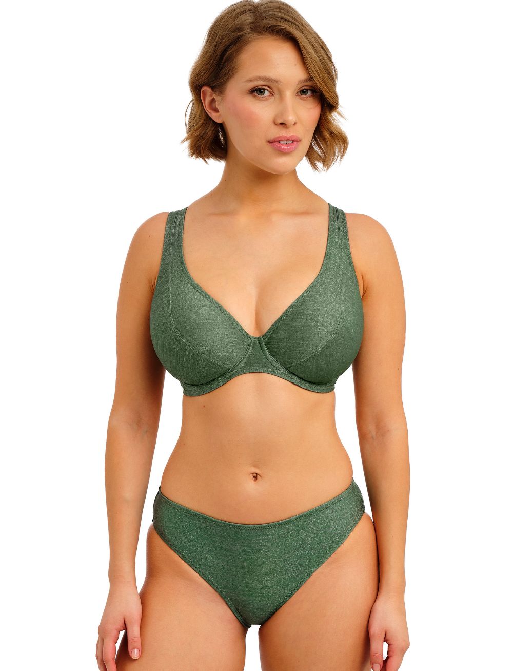 Freya Arizona Wave UW High Apex Bikini Top Fern