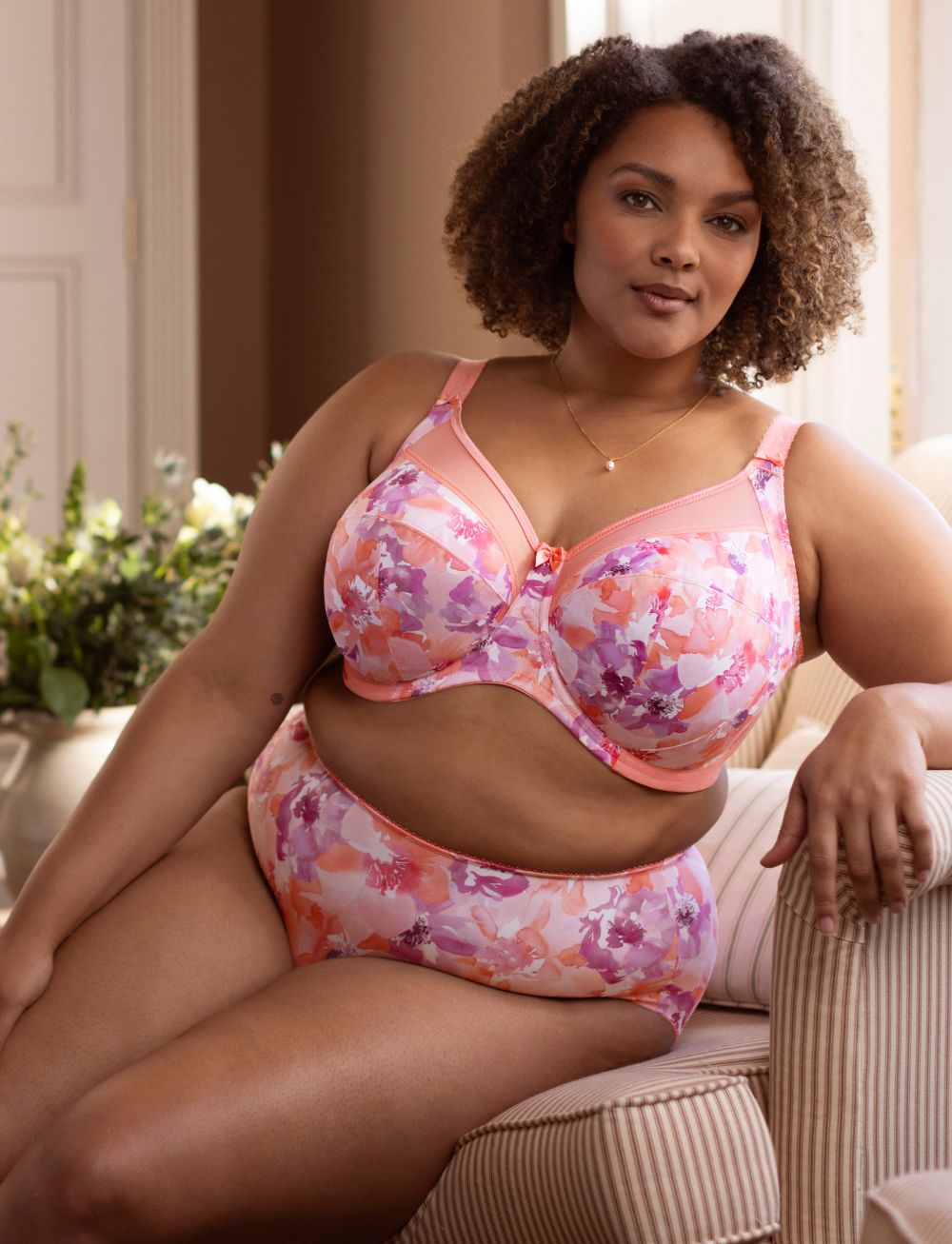 Goddess Kayla Full Cup Bra Coral Petal