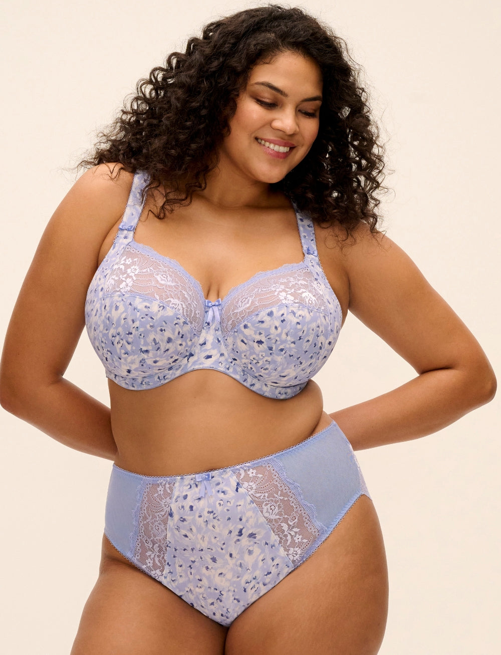 Elomi Morgan UW Bra Print Blue Leopard