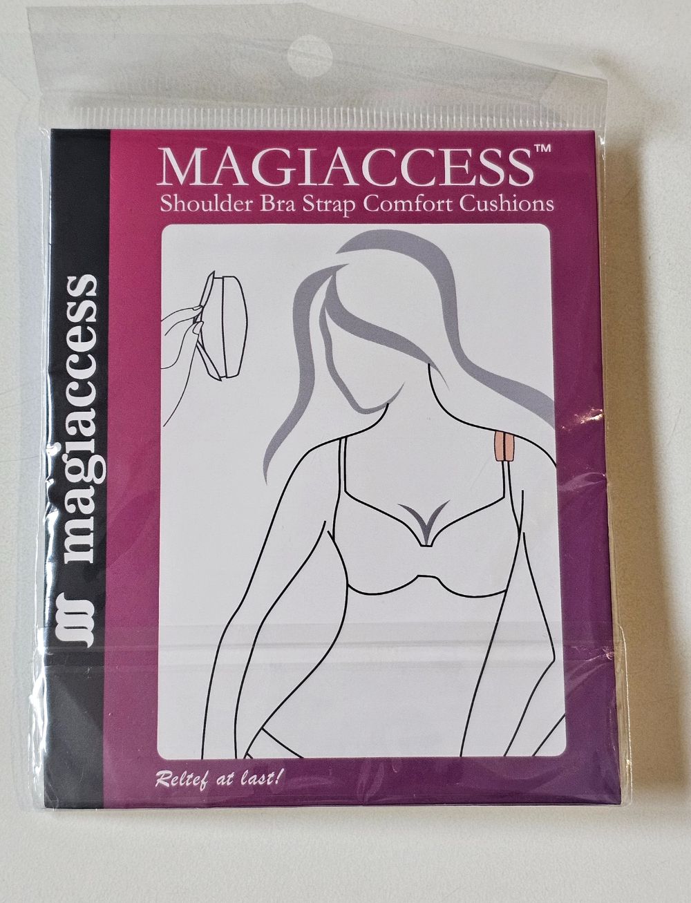 Magiaccess Bra Strap Comfort Cushions White