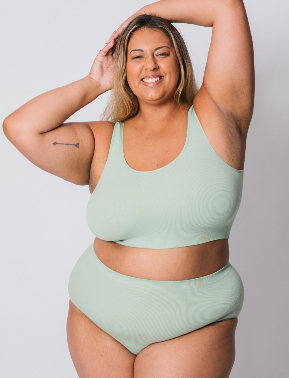 Underwear for Humanity Recycled Bra Crop D+ Mist