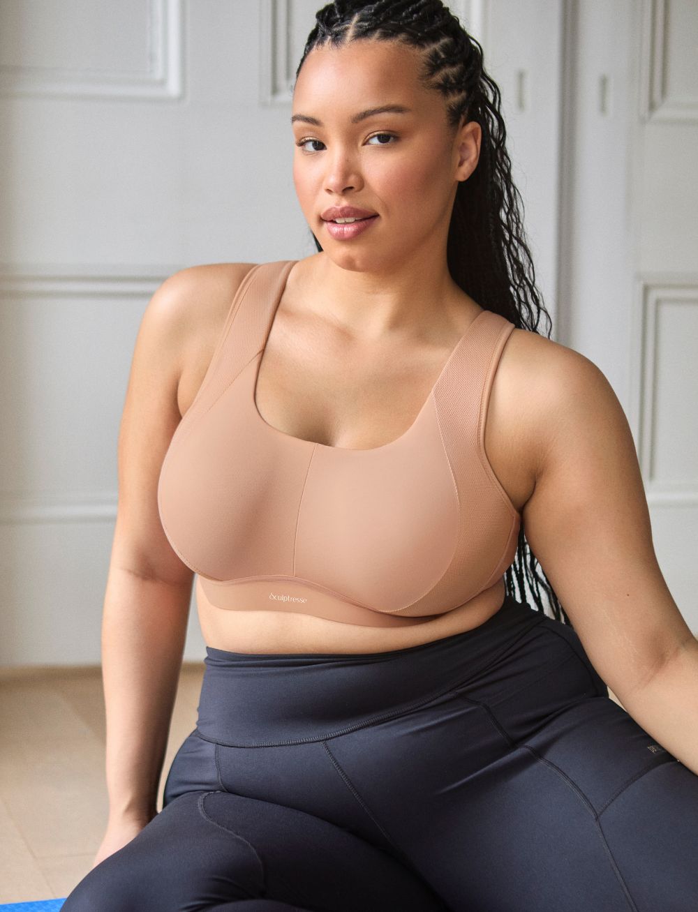 Sculptresse Thrive Non Padded Wired Sports Bra Dusty Rose
