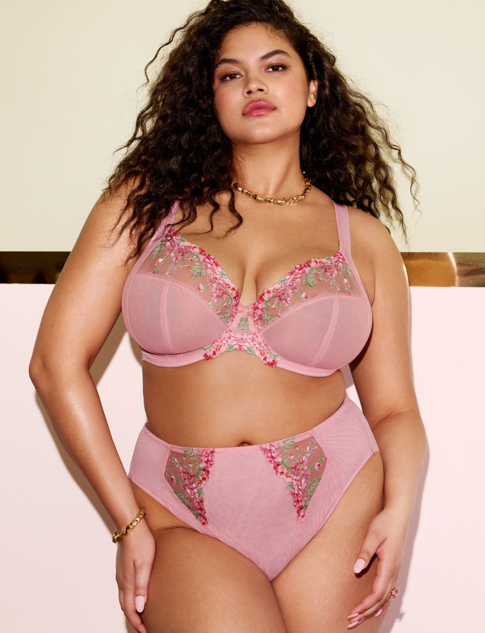 Elomi Aerith UW Plunge Bra Rose