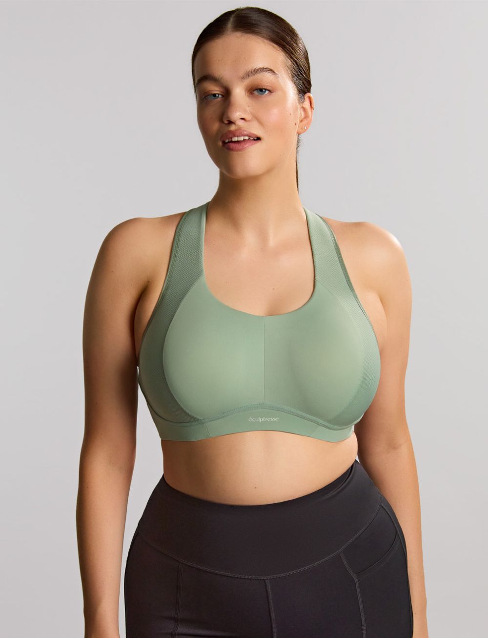 Sculptresse Thrive Non Padded Wired Sports Bra Pale Green
