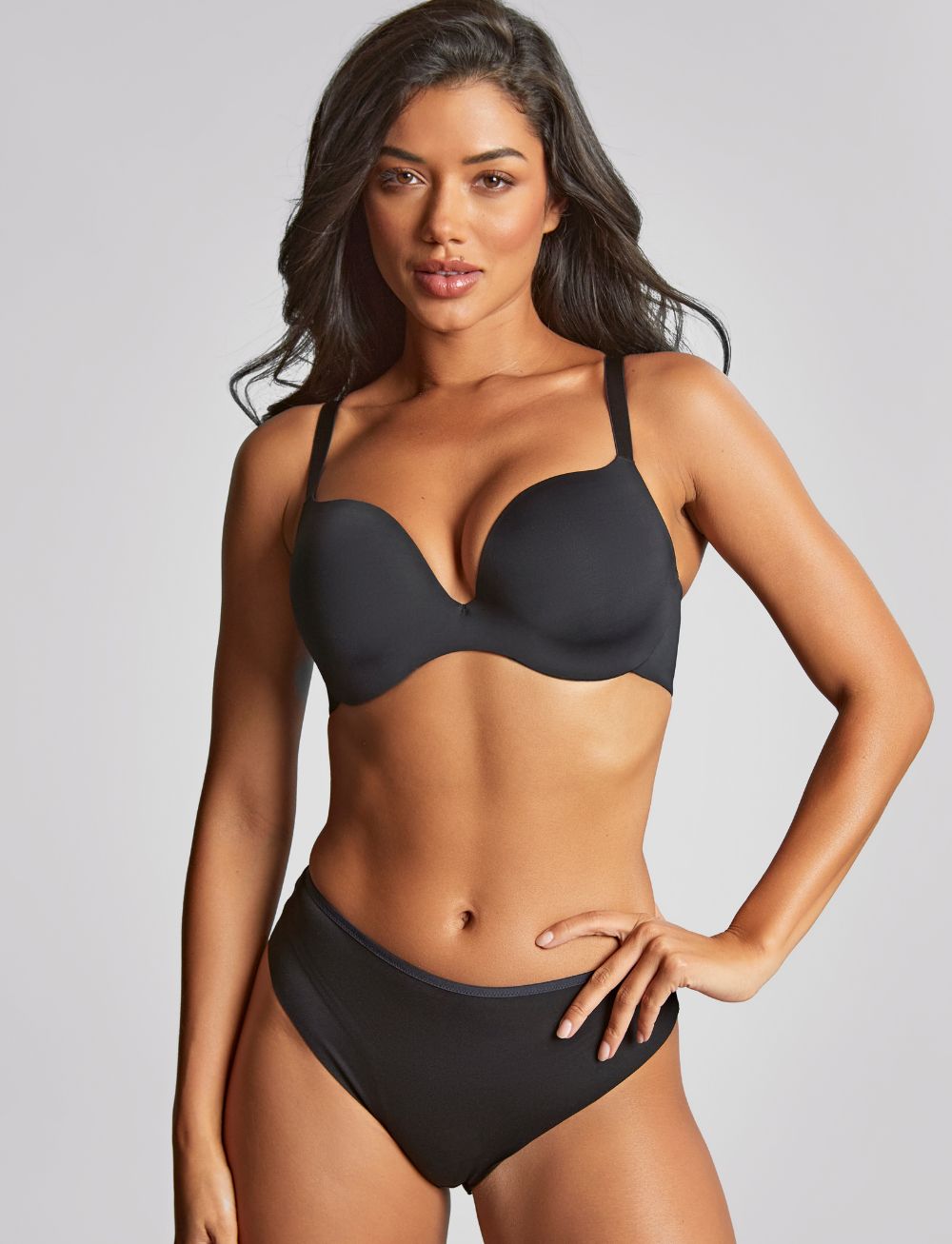 Panache 365 Moulded Plunge Bra Black Brava Lingerie