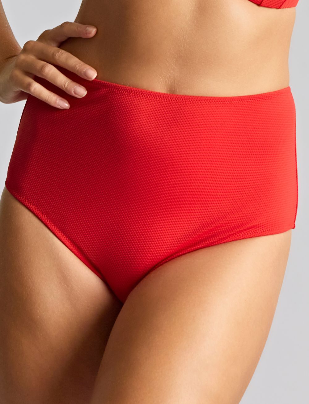 Panache Aurora High Waist Bikini Brief Red