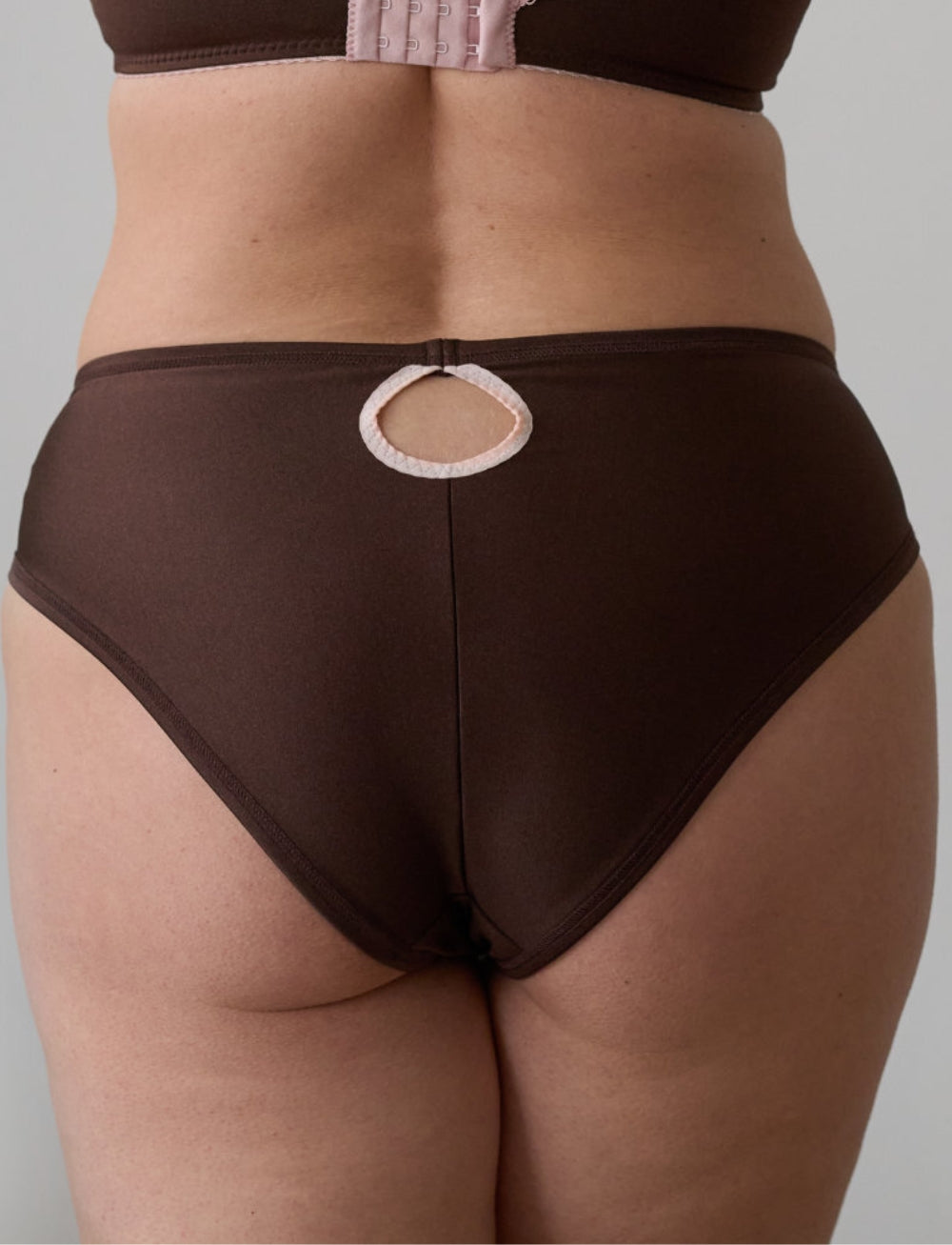 Ewa Michalak Różana High Cut Briefs Chocolate