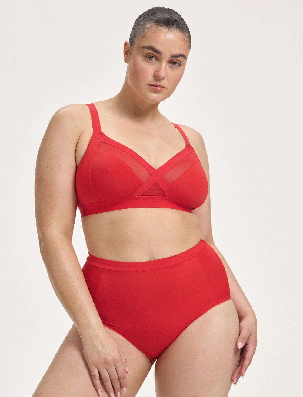 Nala Support Wirefree Bralette Cherry Jam