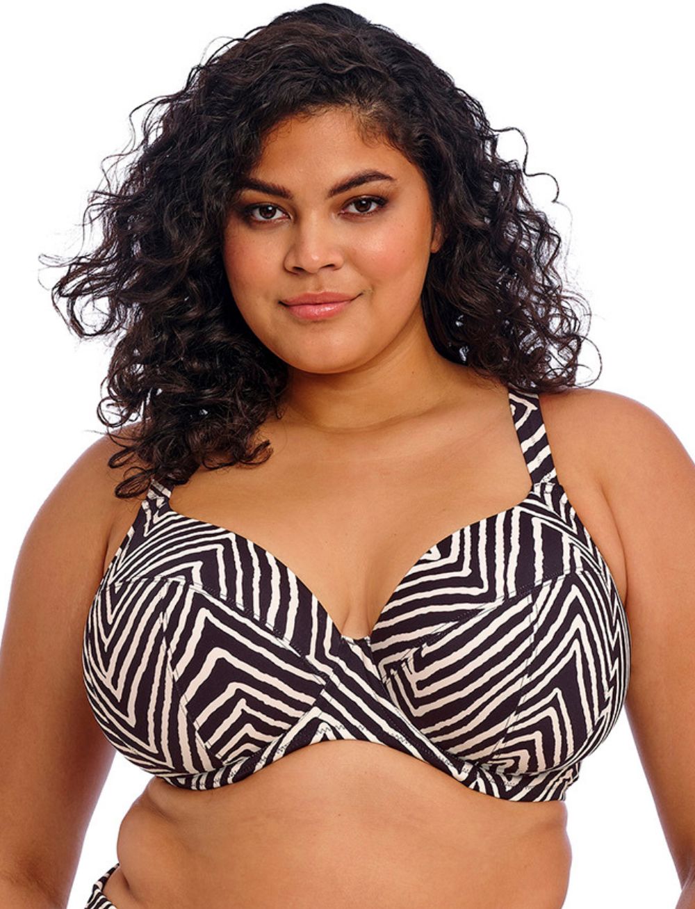 Elomi Fiji Falls UW Plunge Bikini Top Black
