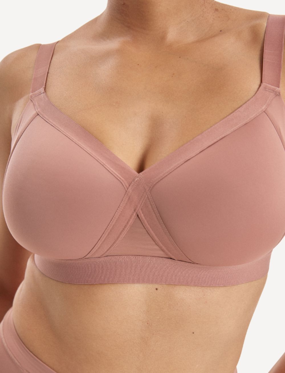 Nala Padded Support Wirefree Bralette Desert Dust
