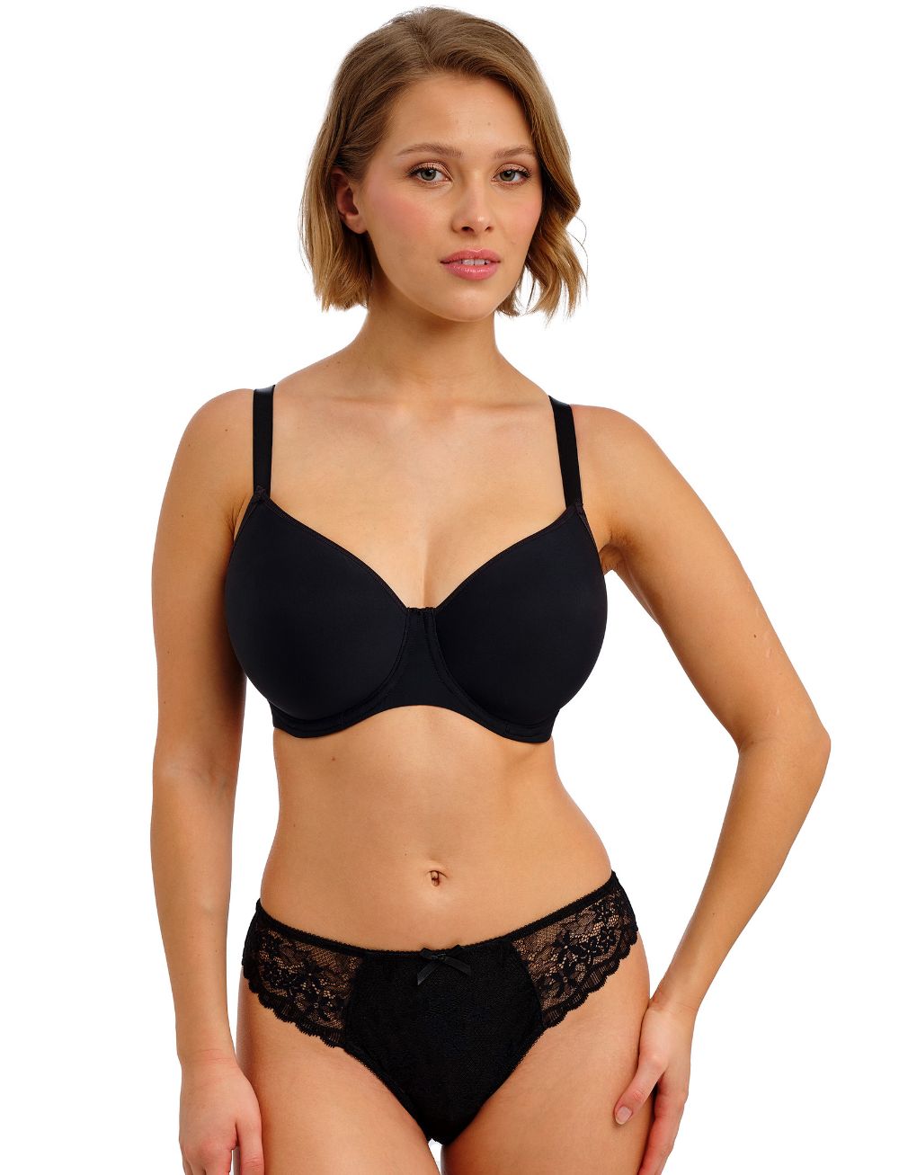 Freya Essentially Smooth UW Moulded Balcony T-Shirt Bra Black