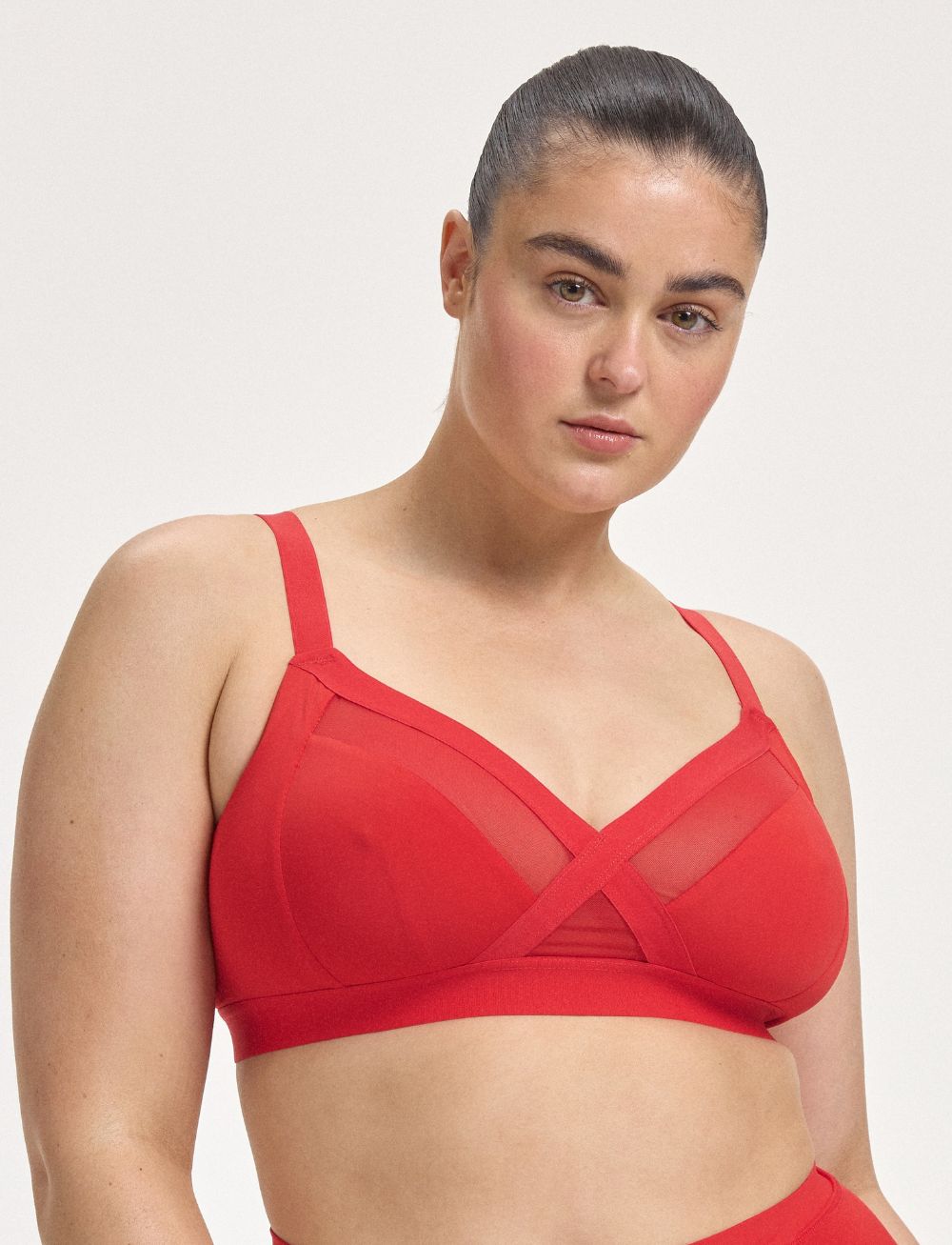 Nala Support Wirefree Bralette Cherry Jam