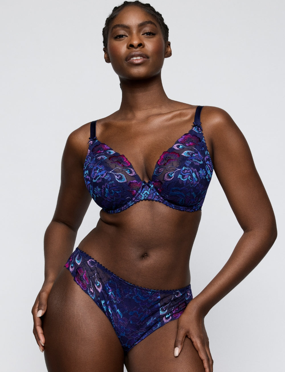Primadonna San Angel Half Padded Plunge Bra Waterblue