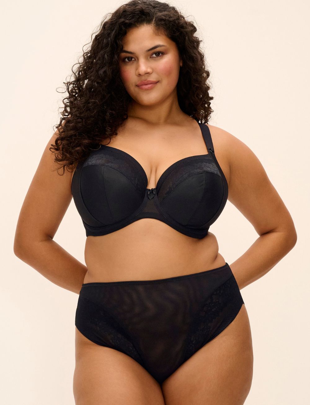 Elomi Nerina UW Stretch Plunge Bra Black