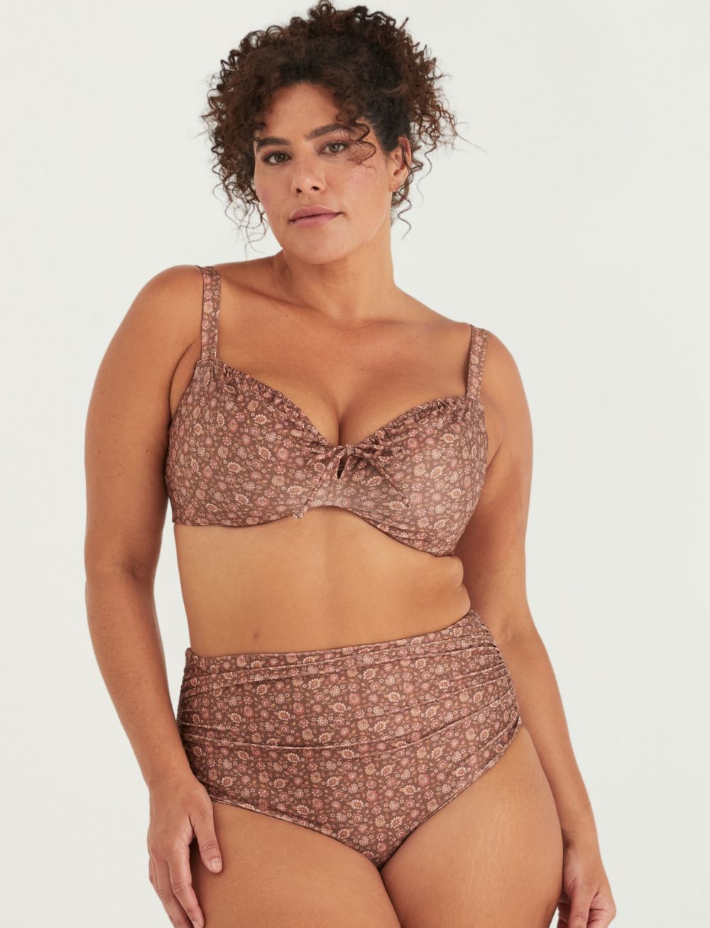 Marvell Lane Dolly Bikini Top Wander Print