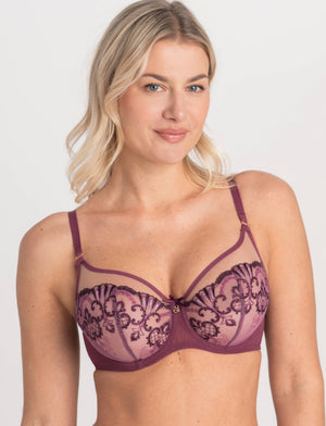 Samanta Perla Soft High Apex Bra Heather