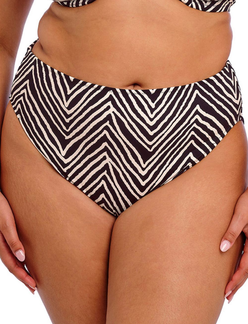 Elomi Fiji Falls Mid Rise Bikini Brief Black