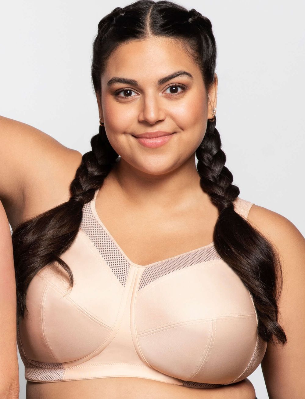 Ulla Kate Wirefree Sports Bra Bisque