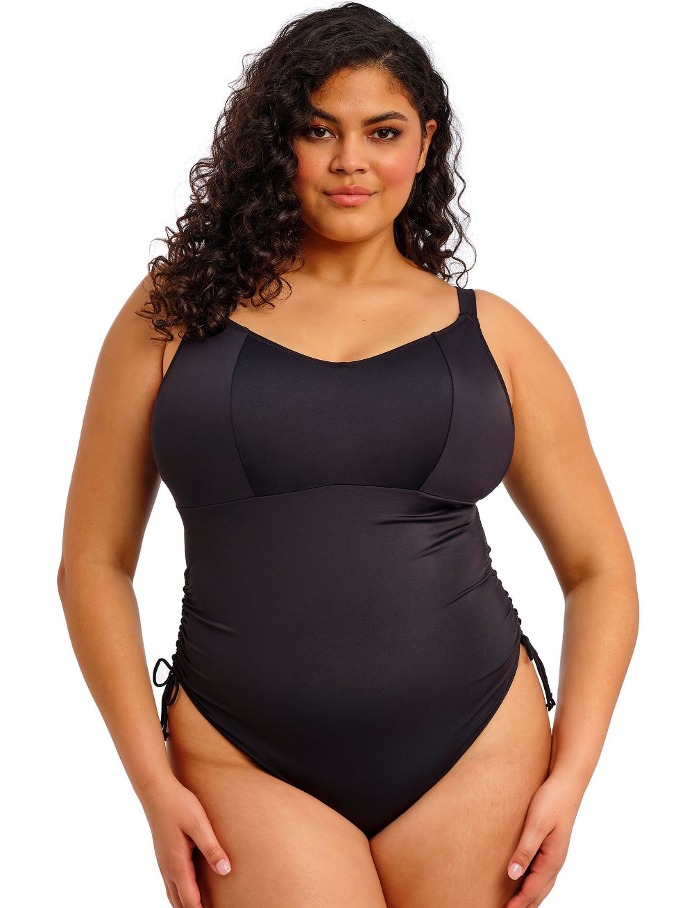 Elomi Plain Sailing Non Wired Swimsuit Black