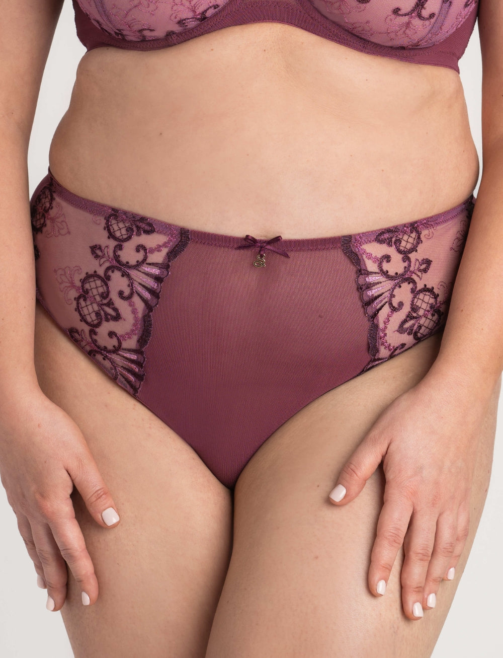 Samanta Perla Midi Brief Heather