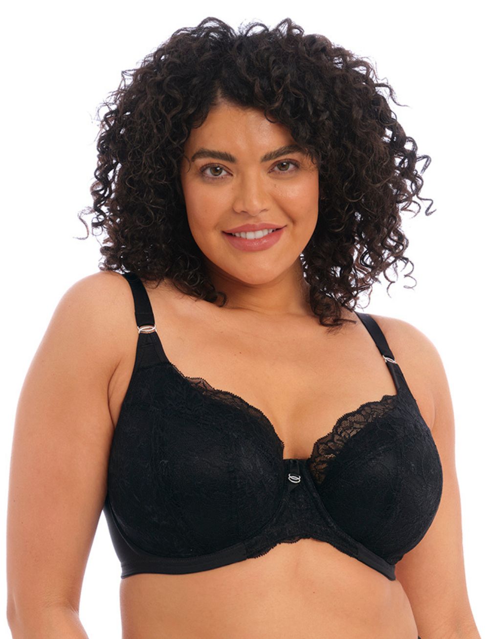 Elomi Brianna UW Padded Half Cup Bra Black