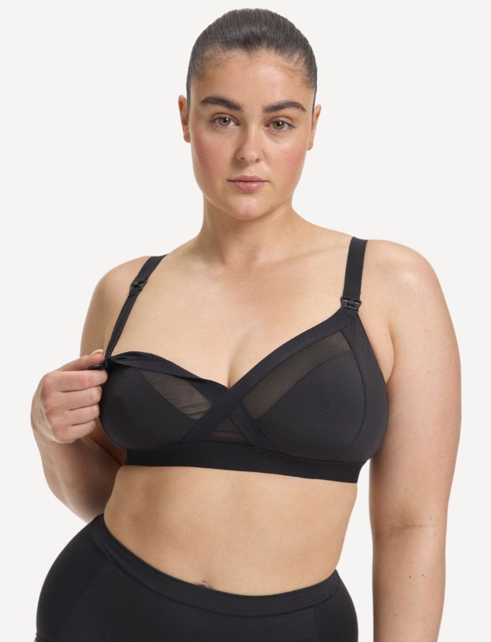 Nala Maternity Support Wirefree Bralette Licorice