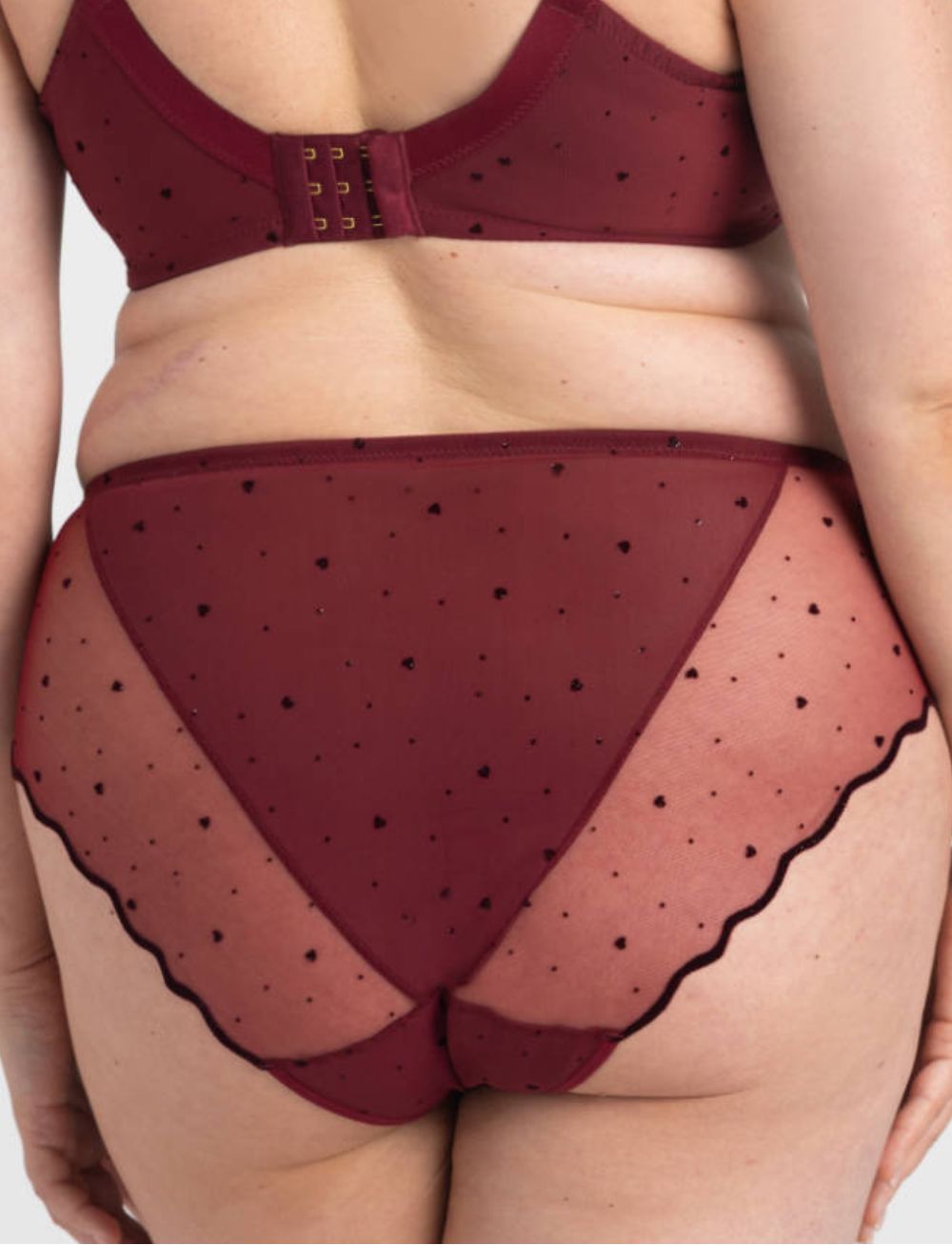 Samanta Melania Midi Brief Claret