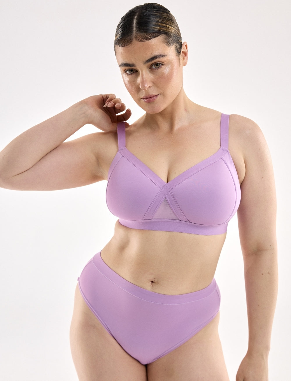 Nala Padded Support Wirefree Bralette Acai Bowl
