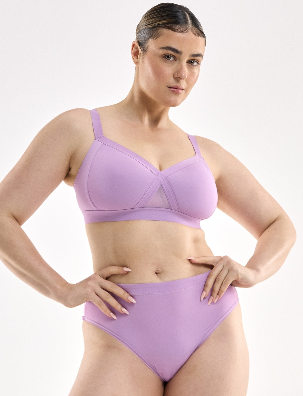 Nala Padded Support Wirefree Bralette Acai Bowl