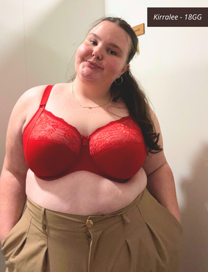 sg-18-20 Elomi Morgan UW Bra Plain Haute Red