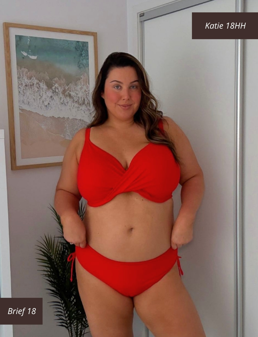 sg 18-20 Elomi_Plain_Sailing_UW_Twist_Front_Plunge_Bikini_Top_Lava_Katie