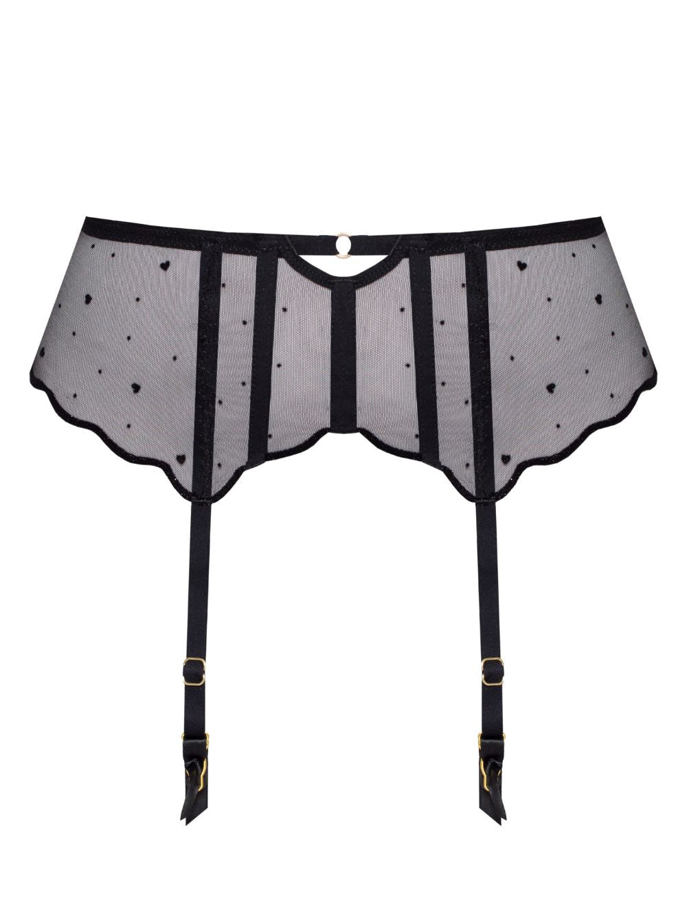 Samanta Melania Garter Belt Black