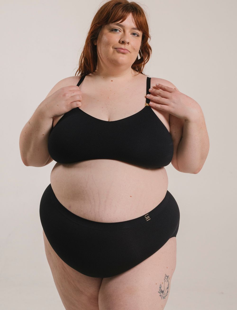 Underwear for Humanity Recycled Wireless Bra H+ Black
