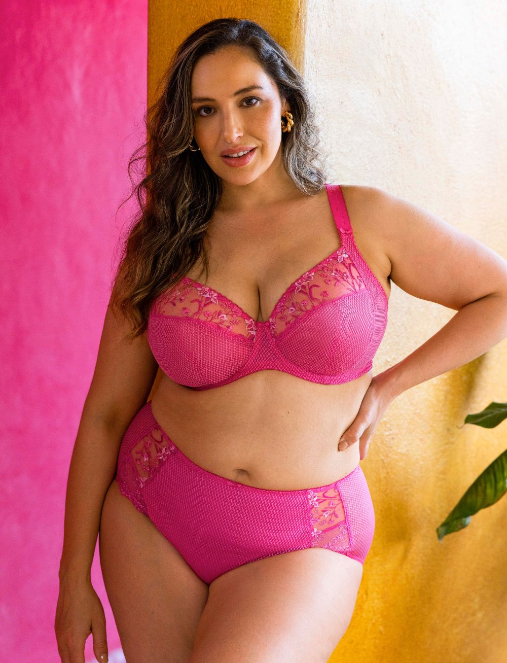 Elomi Charley UW Plunge Bra Pink