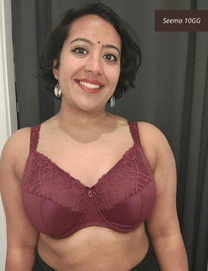 sg-10-12 Primadonna Salerno Full Cup Bra Evening Red Seema
