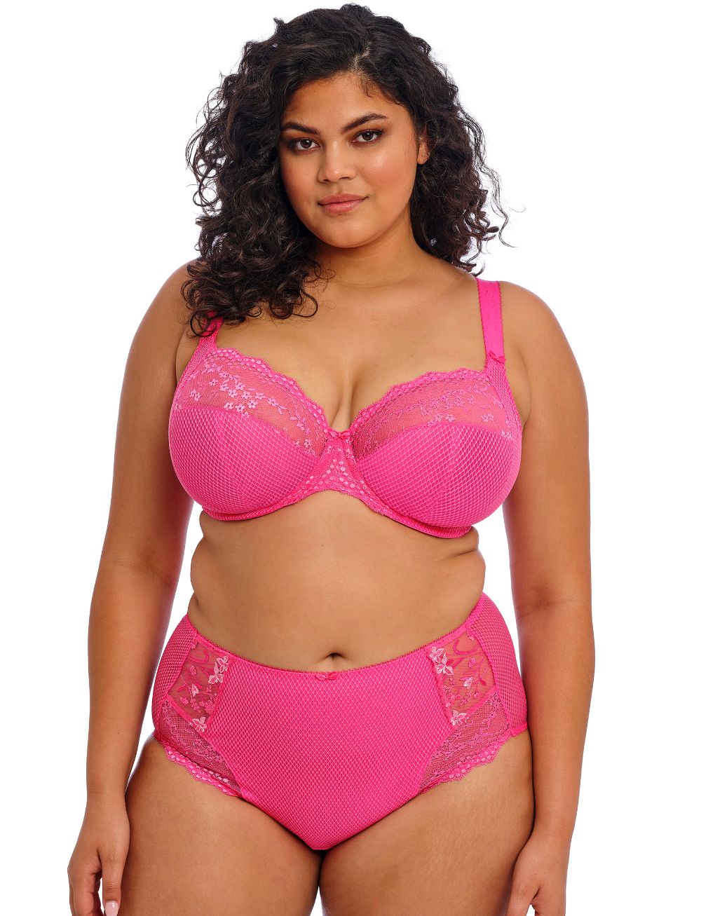 Elomi Charley Stretch Plunge Bra Pink