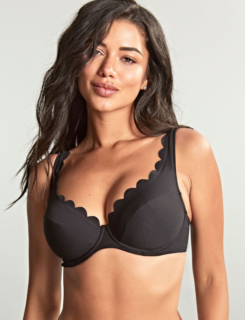 Panache Spirit Lauren Plunge Bikini Top Black
