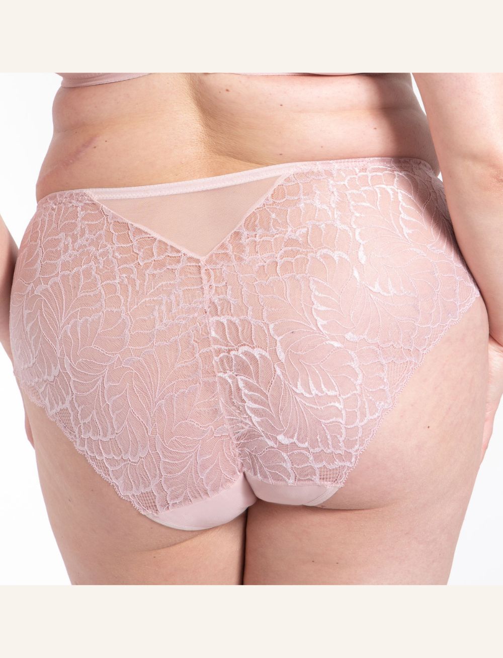 Samanta Amelia Midi Brief Powder Rose