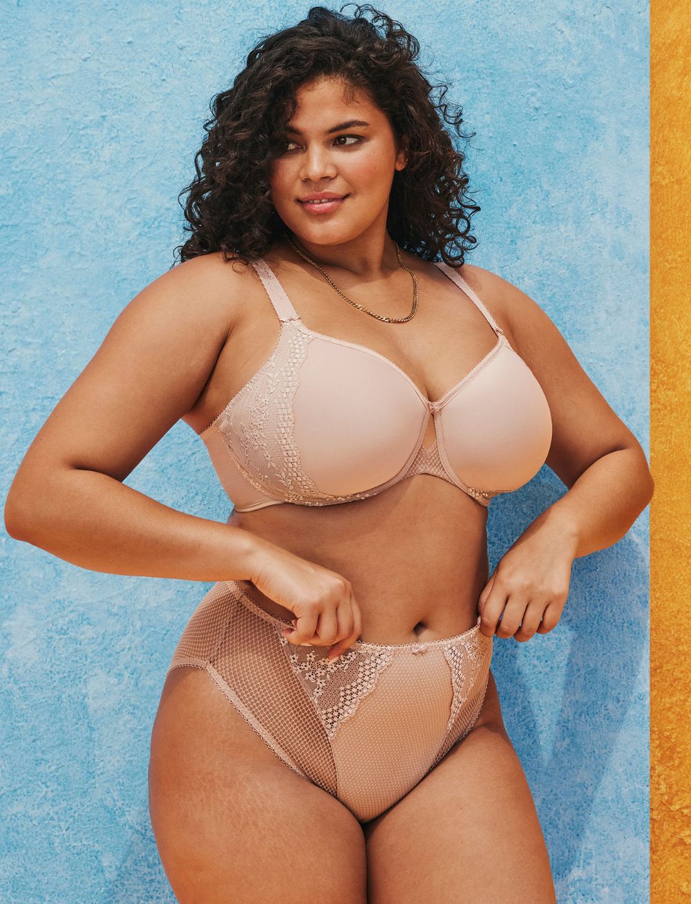 Elomi Charley Bandless Spacer Moulded Bra Fawn