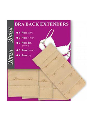 Braza Accessories Braza Bra Extenders Beige 2 Rows